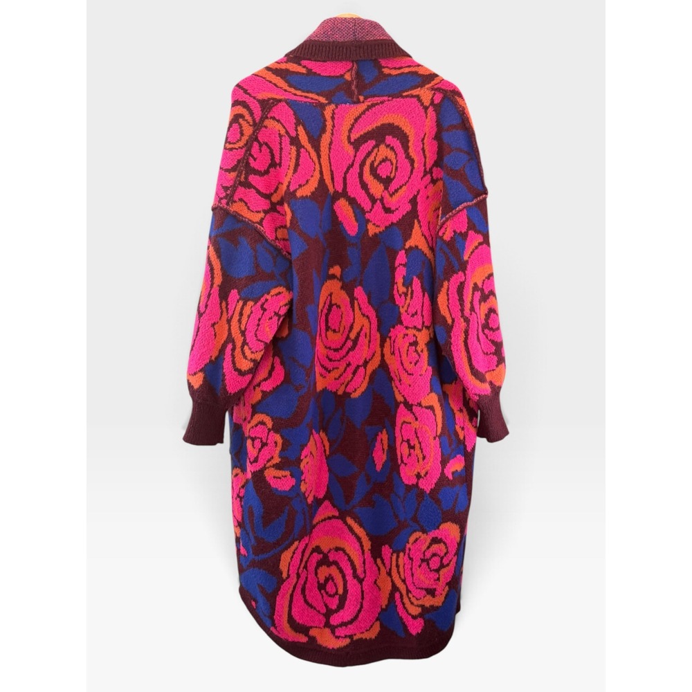 Free People In Bloom Cocoon Cardigan Womens Small Oversized Knit - Picture 3 of 6